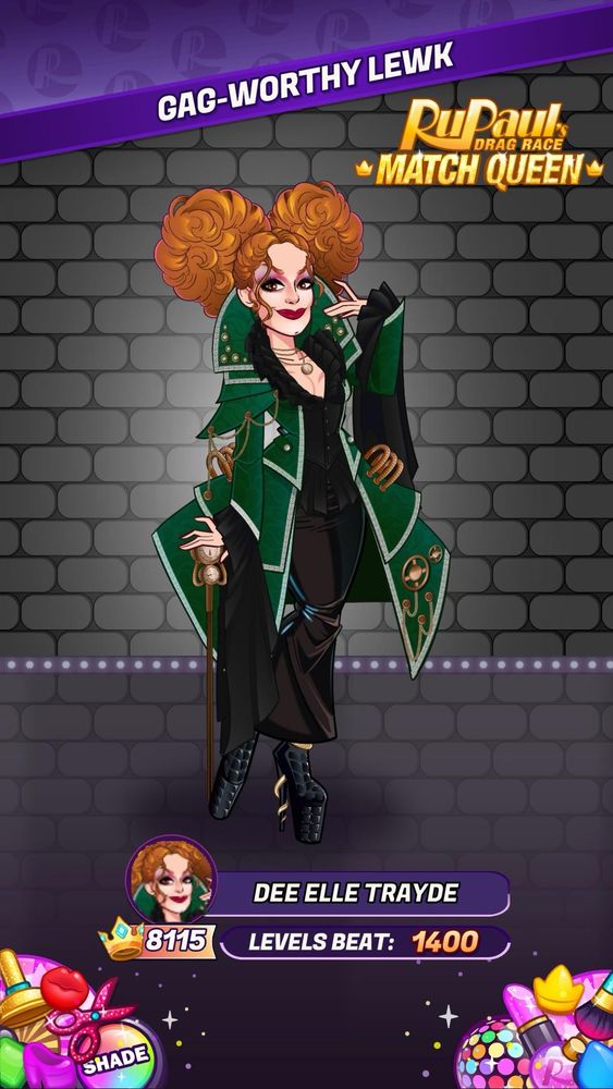 RuPaul's Drag Race Match Queenの私のルック
映画『ホーカスポーカス』のウィニフレッド・サンダーソン風