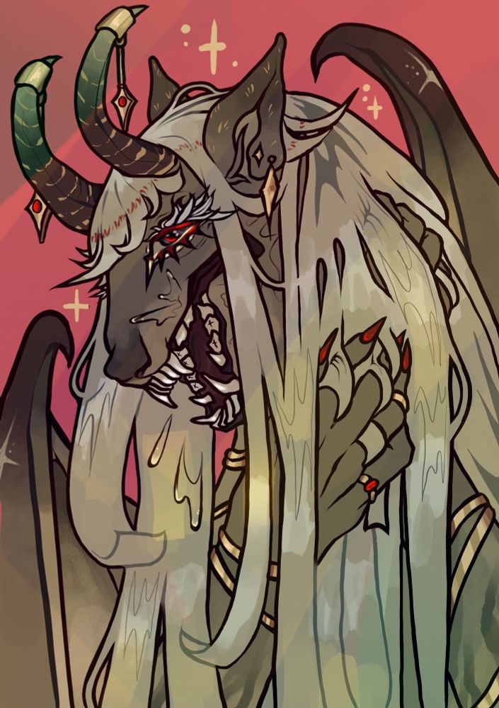 Digital drawing Portrait of a creature