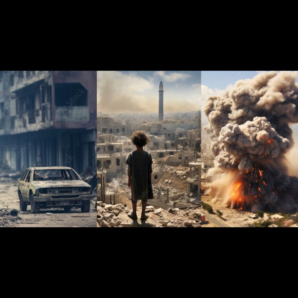 Adobe Stock is Selling AI-Generated Images of the Israel-Hamas Conflict