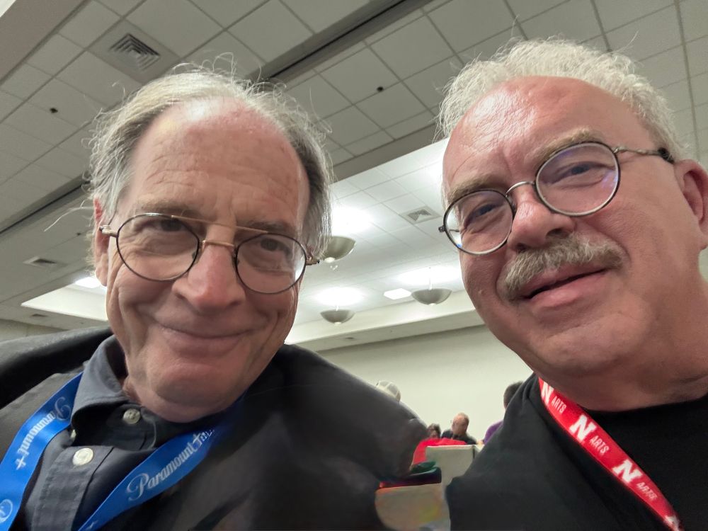 My dad and animation historian Jerry Beck at San Diego Comic-Con
