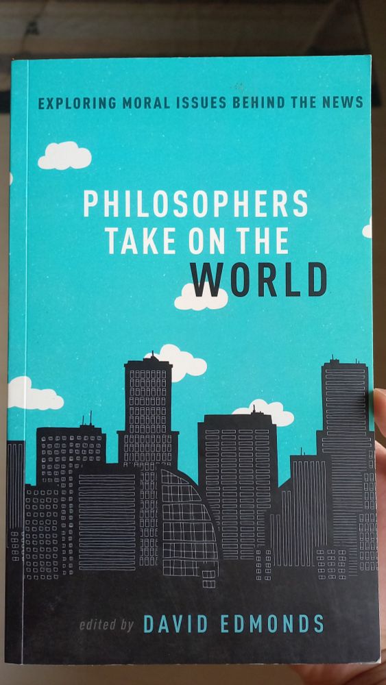A photo of the cover of the book Philosophers Take On The World.