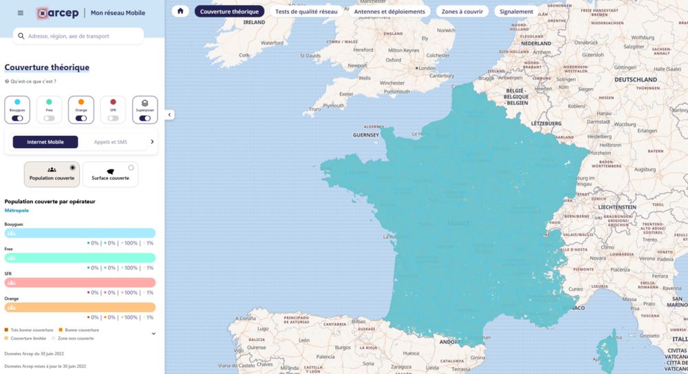 Mon réseau mobile : l’Arcep propose « une interface entièrement revisitée », en bêta - Next