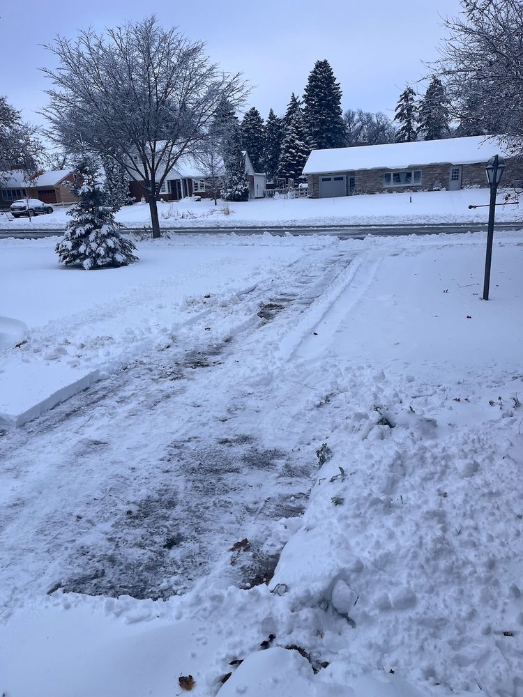 Our driveway right now