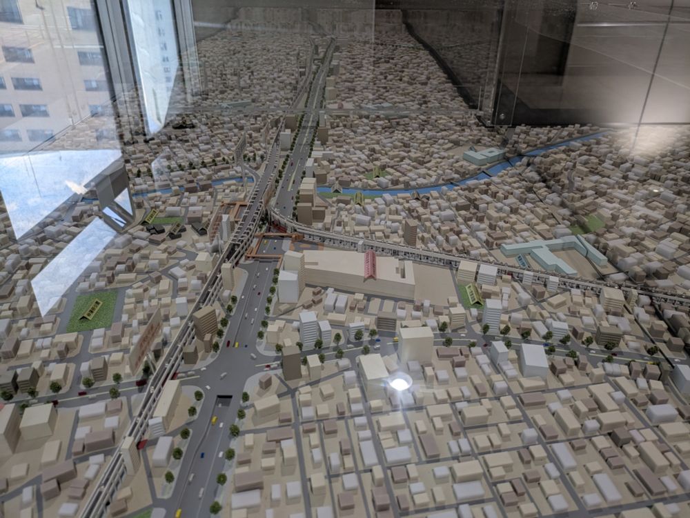 A model of Keikyu Kamata and surrounding area