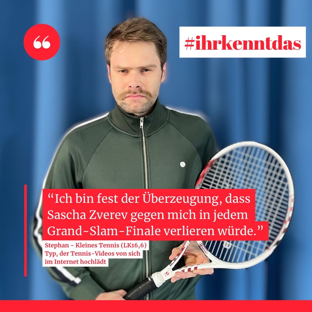 Zitat-Kachel, in der ich sage, dass ich gegen Zverev in jedem Grand-Slam-Finale gewinne.