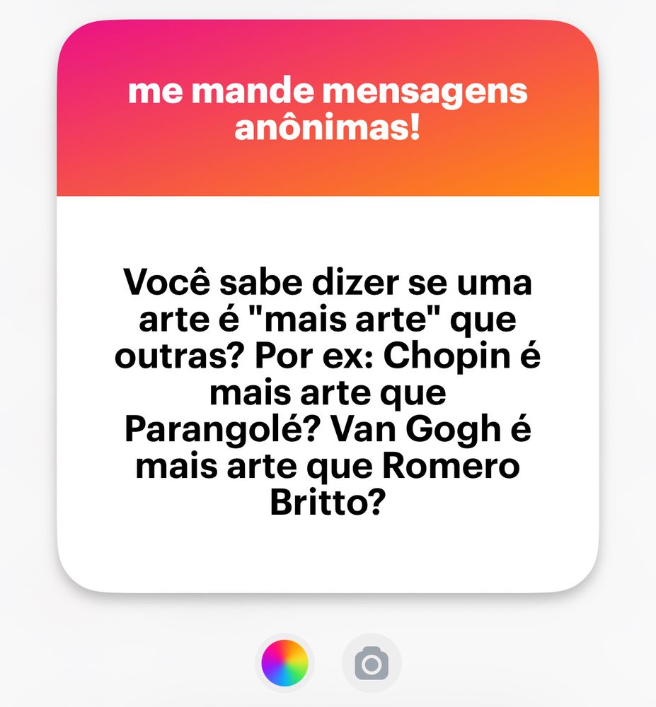 Você sabe dizer se uma arte é "mais arte" que outras? Por ex: Chopin é mais arte que Parangolé? Van Gogh é mais arte que Romero Britto?