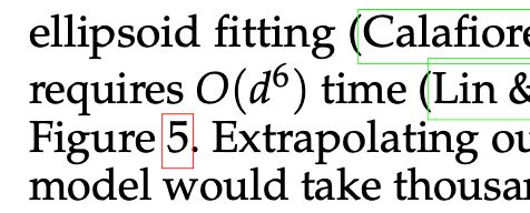 Screenshot of inconsistent line height to make way for a superscript.