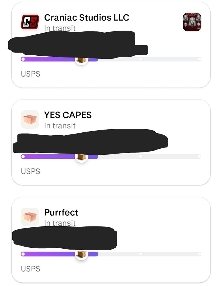 Package list that includes YES CAPES and Purrfect
