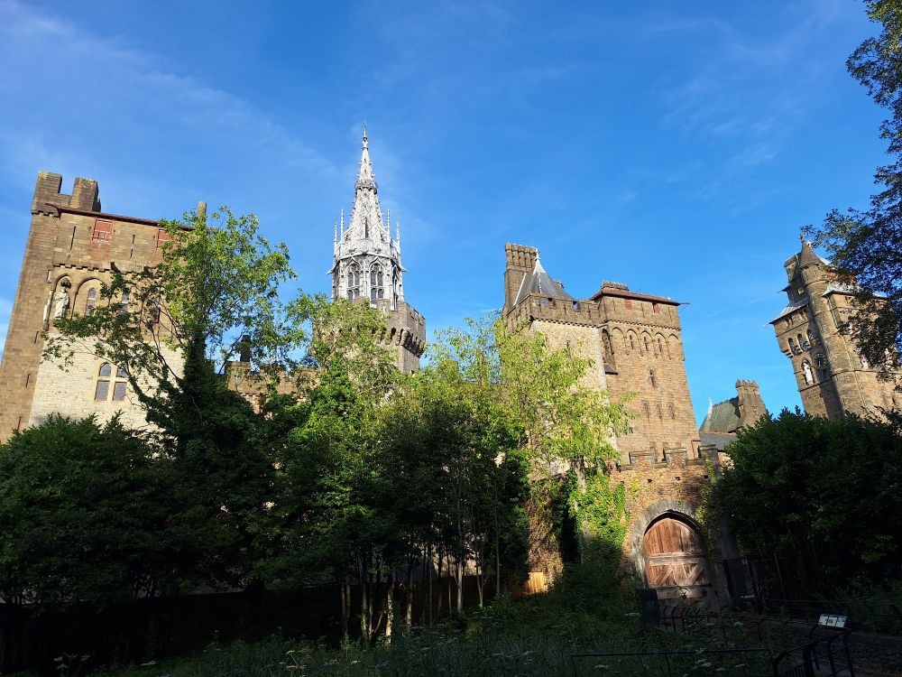 View of Cardiff Castle from Bute Park 