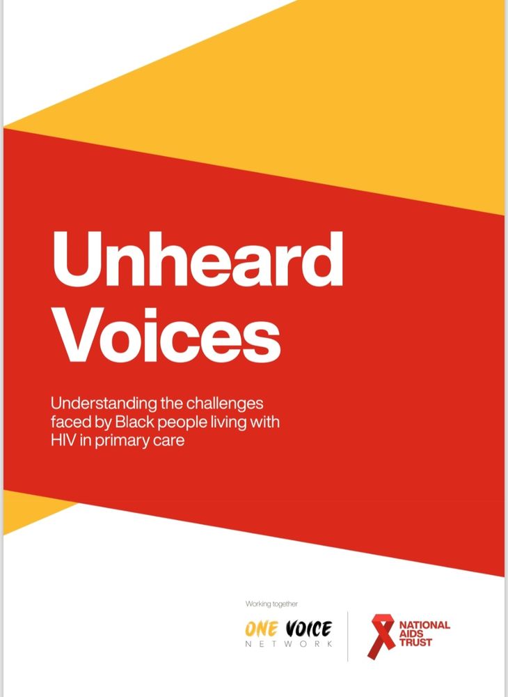 Front cover "Unheard Voices" survey by National AIDS Trust