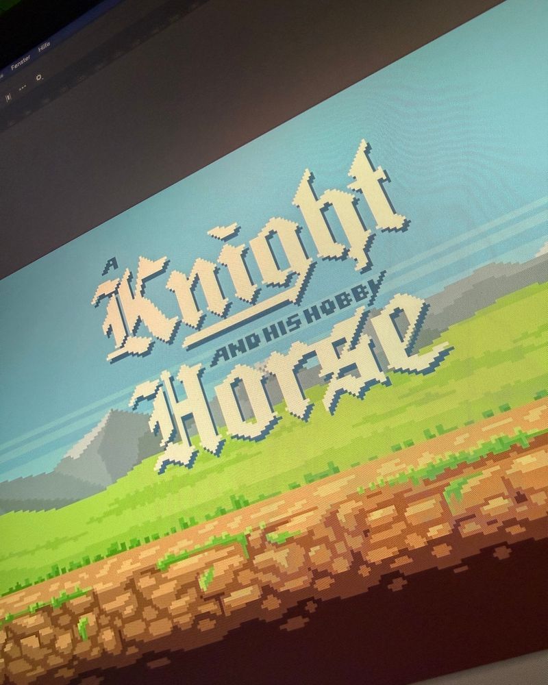 A screenshot of the game’s gothic title font. WIP.