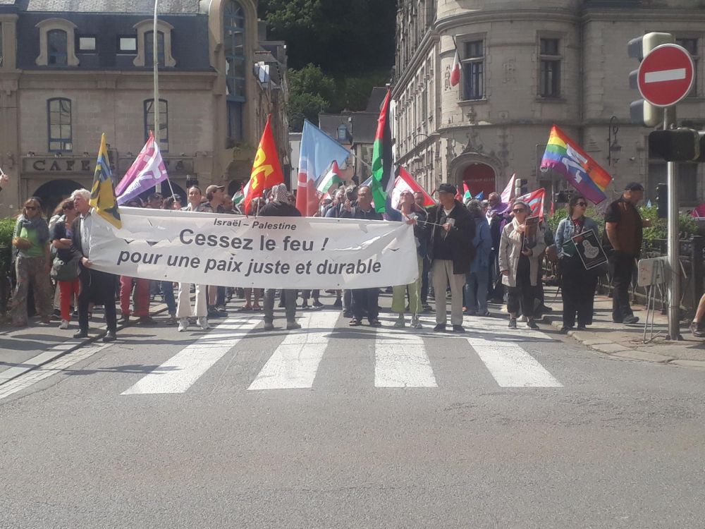 Manifestation en soutien à la Palestine à Quimper