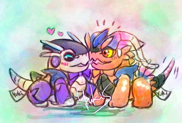 koraidon and miraidon pokemon fanart/ コライドン＆ミライドンぬいイラスト