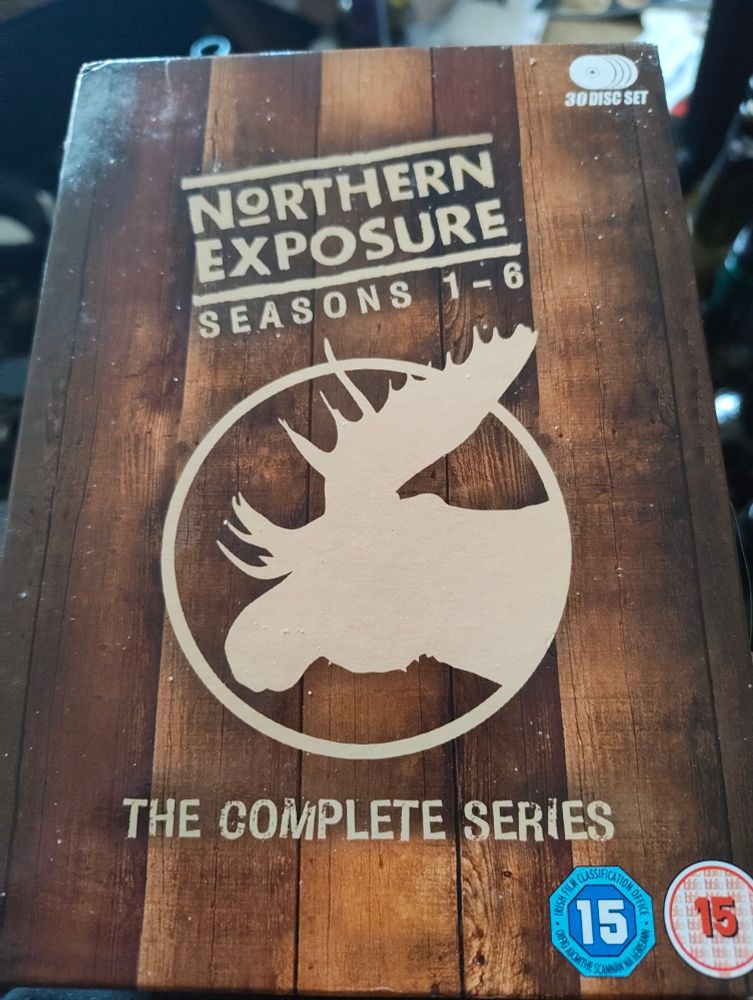 The cover of the DVD complete series of 'Northern Exposure'.