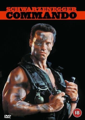 Arnold Schwarzenegger as John Matrix in 'Commando'. 