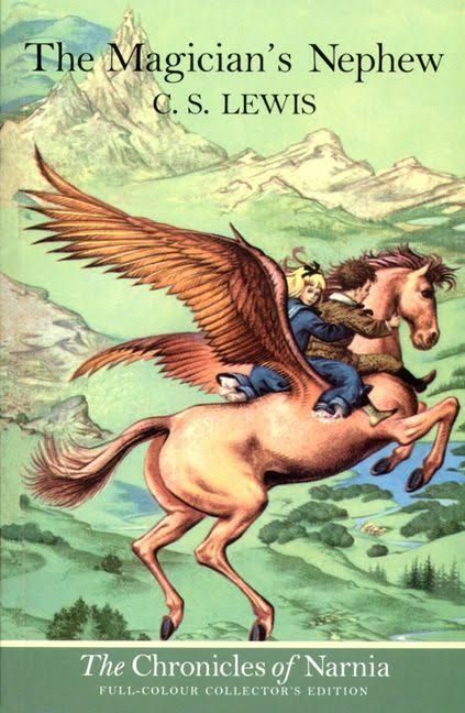 A copy of C.S. Lewis's The Magician's Nephew