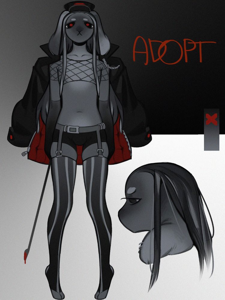 gray bunny

*all my adopts are nonbinary, i can do minor redraws as adding/removing bulge or breasts 