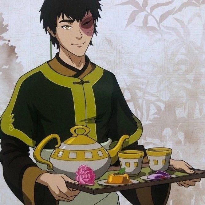 Zuko dressed in earth kingdom clothes 