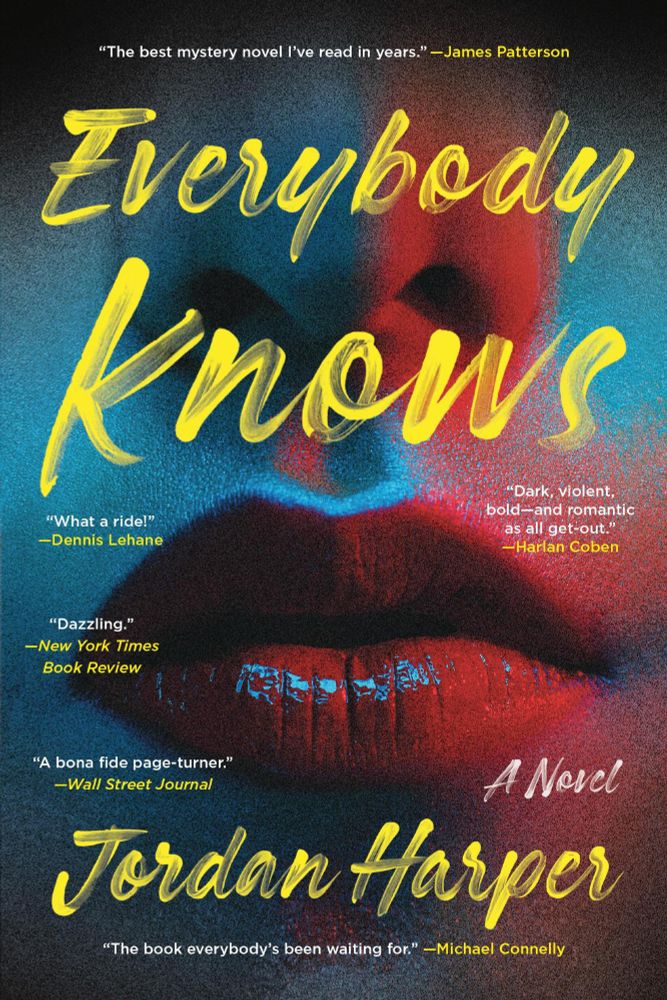 The cover for my novel EVERYBODY KNOWS