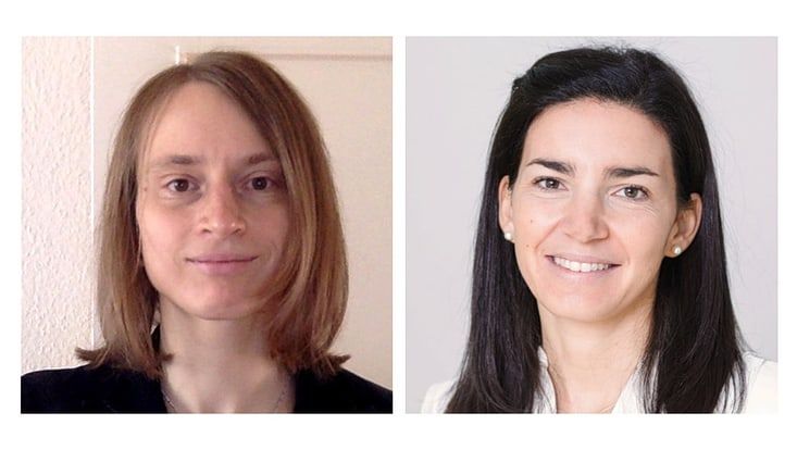 Prof. Carmen Herrmann (left) and cluster spokesperson Prof. Francesca Calegari are part of TRILOGY. Photo: privat/DESY #MSCActions 