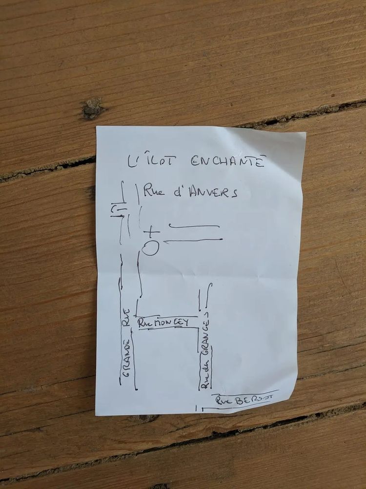 The little map I kept as a souvenir.
