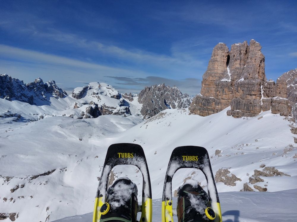 Mit Schneeschuhen in den Dolomiten 