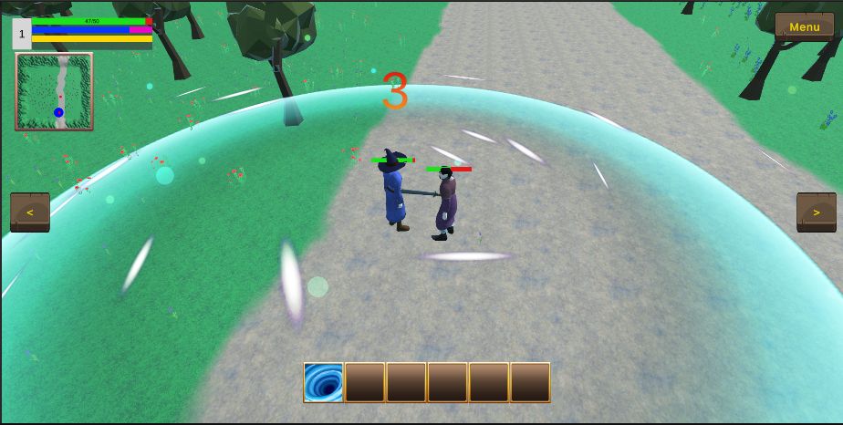 Showing off the hurricane spell