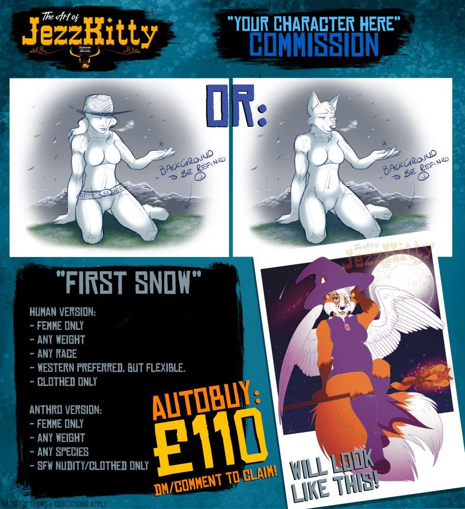 Picture of a YCH page by JezzKitty. Comment/DM to claim! 