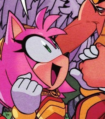 A screenshot of amy from marvel x sonic dressed as wonderwoman!