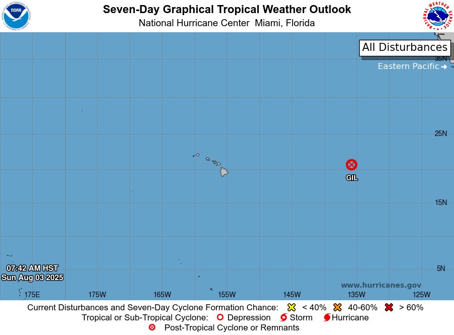Central North Pacific 7-Day Graphical Outlook Image