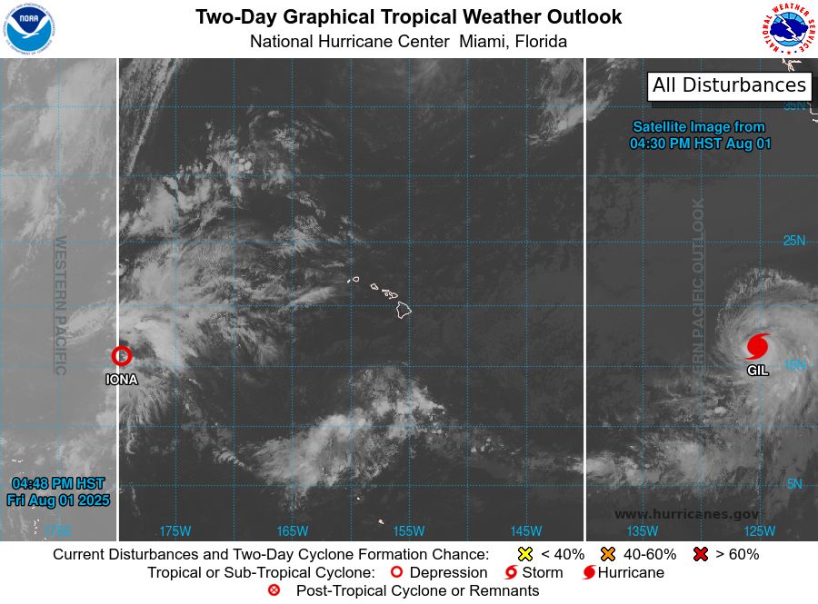 Central North Pacific 2-Day Graphical Outlook Image