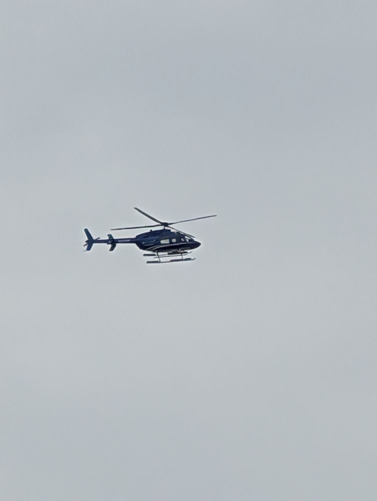 Helicopter hovering