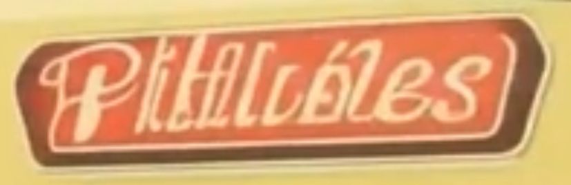 Sign in diner from Hopper-based AI monstrosity, looks like it says “Phlalibles” if anything at all