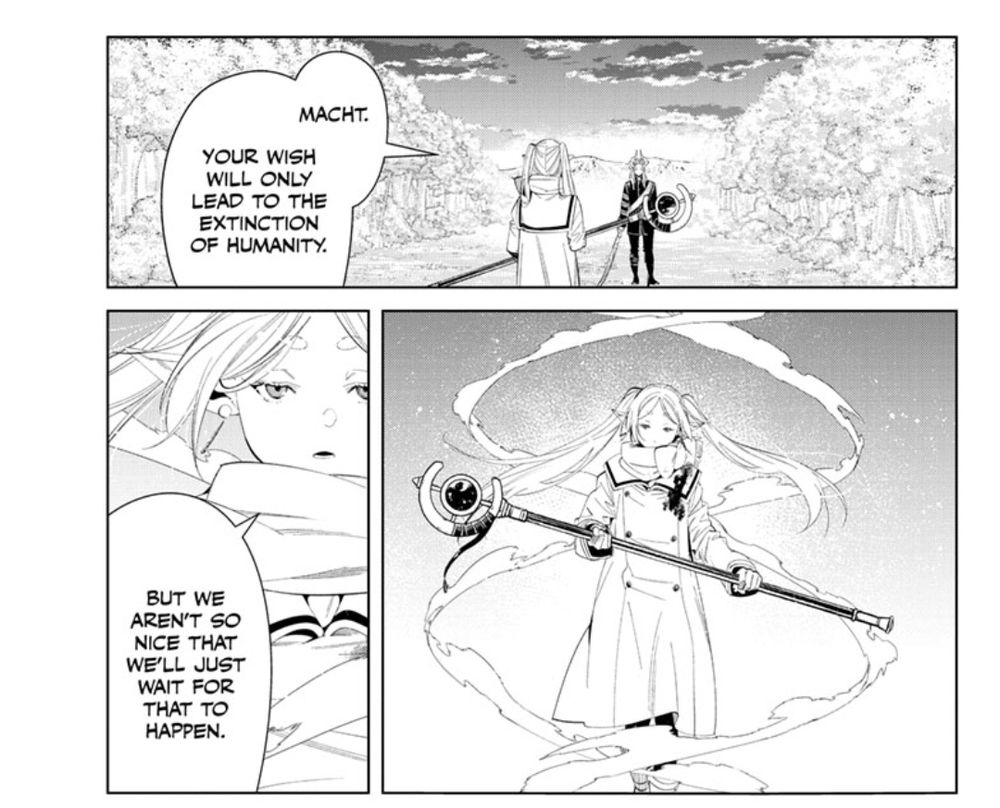 Another page from the manga Frieren: Beyond Journey's End.