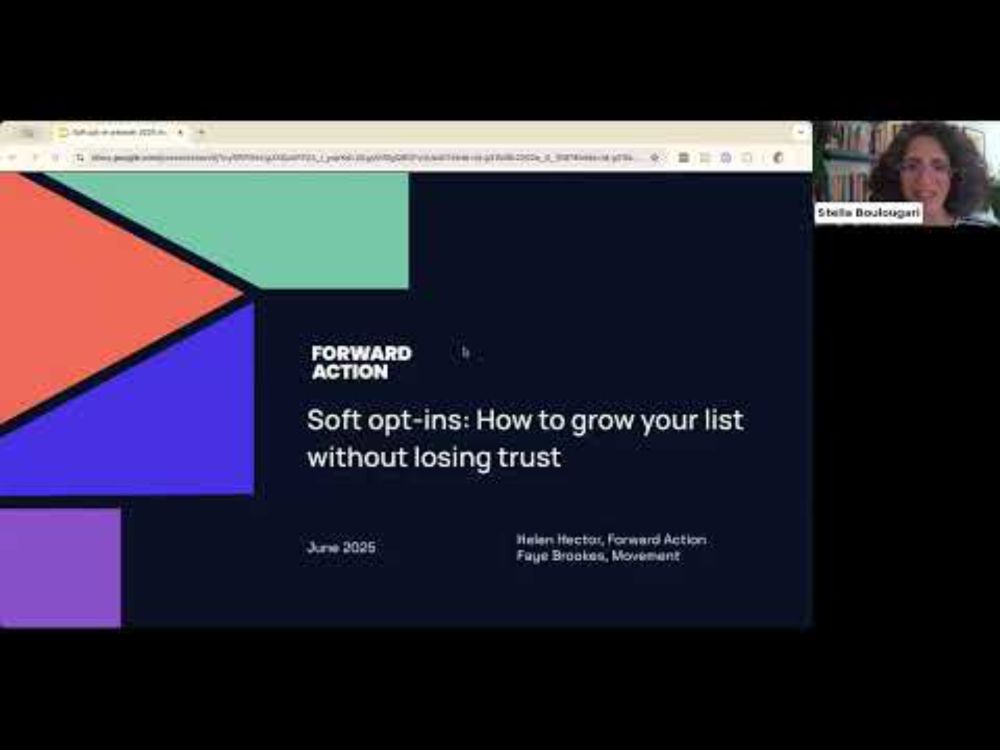 Forward Action Webinar: Soft opt-ins: How to grow your list without losing trust