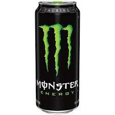 A can of tasty Monster Energy (the green kind)