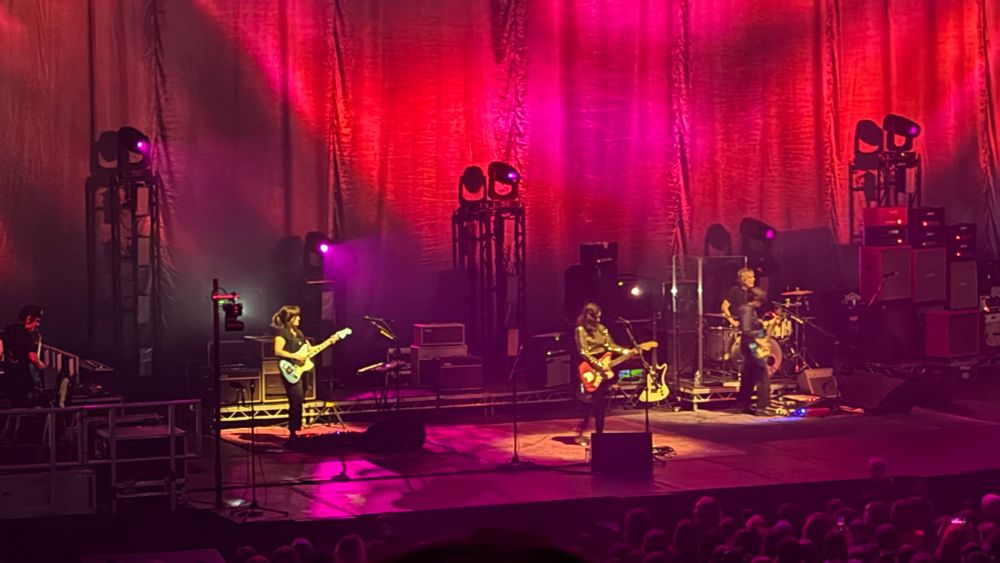 Another shot of My Bloody Valentine on stage at 3Arena, Dublin, Saturday 22nd November 2025.