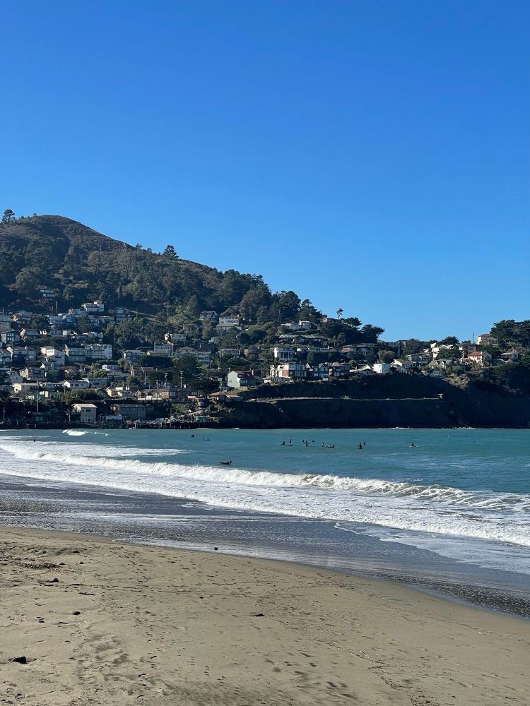 A beach in California this am.