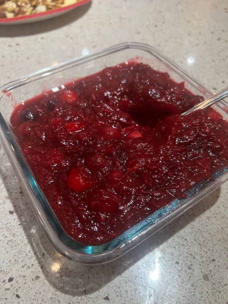 Ginger-citrus cranberry sauce 