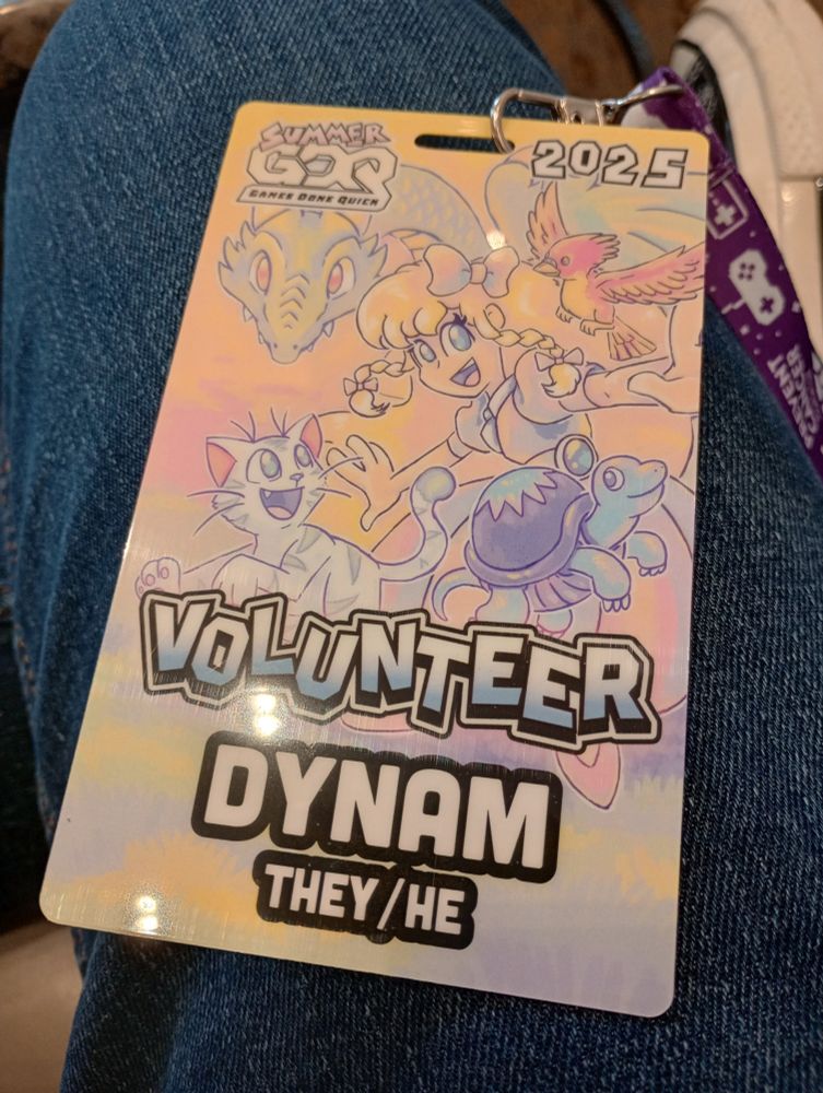 SGDQ 2025 Volunteer badge