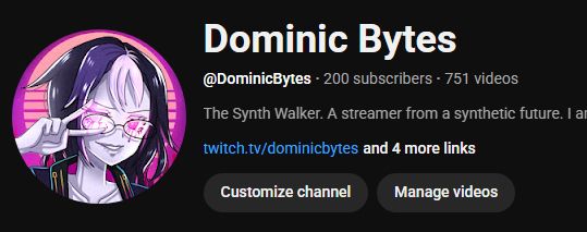 Dominic Bytes 200 subscribers on Youtube 8/8/25