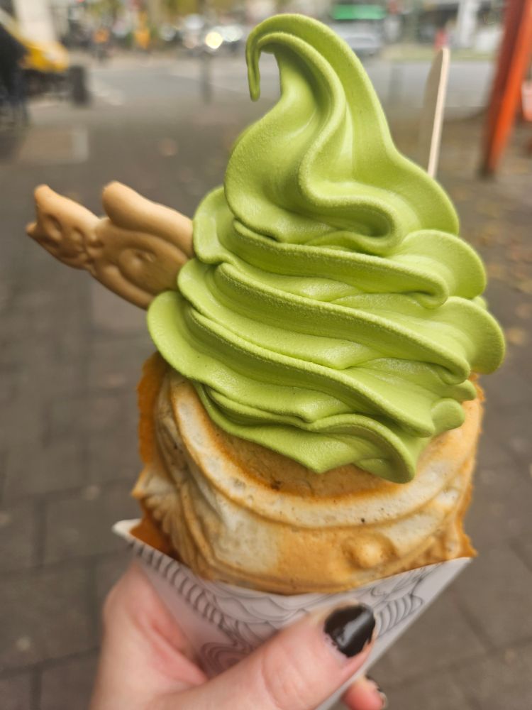 Taiyaki mit Matcha.