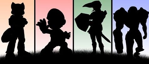 Nintendo character silhouettes 