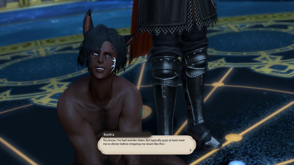 Konh’a waking up naked and immediately flirting with the first guy he saw 