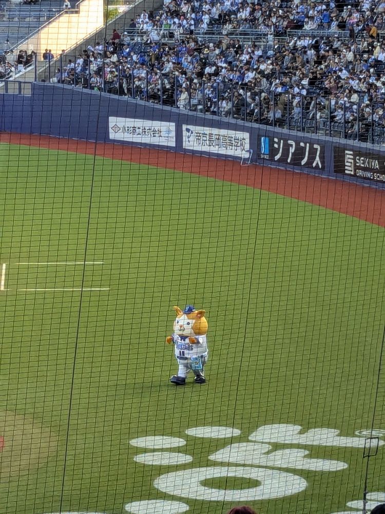 ハードオフエコスタジアム新潟にいるスターマンの写真