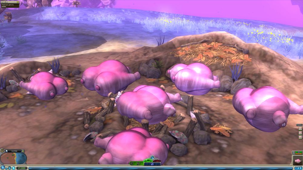 The same species in their nest as the quoted picture from Spore, but now without legs