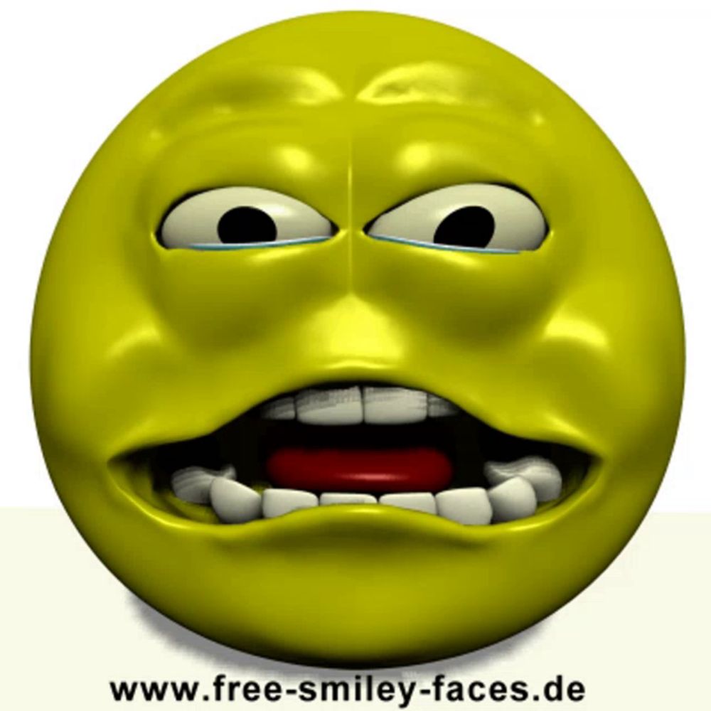 a yellow smiley face with the website www.free-smiley-faces.de on the bottom