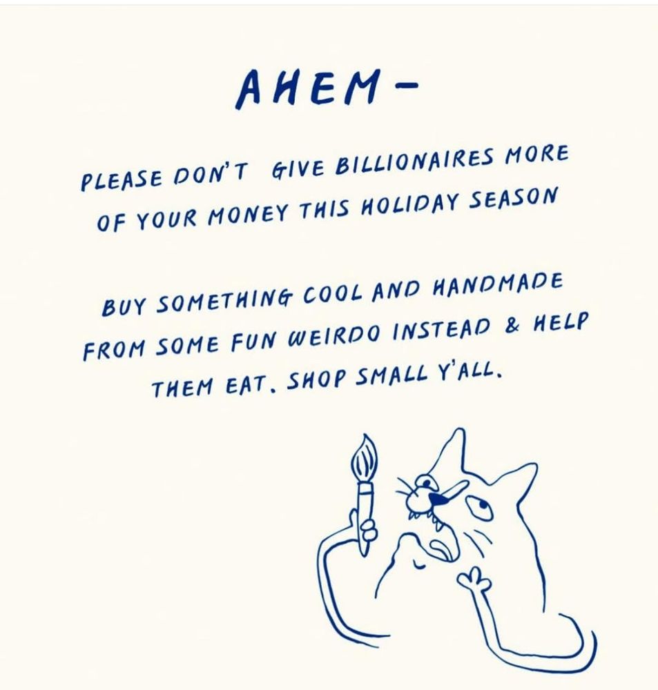 Buy local only. Stop giving your money to billionaires.