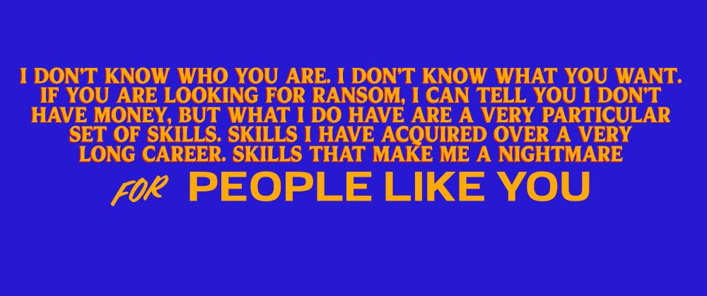 "Taken" speech in Zohran font