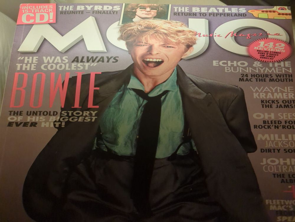 Cover of an old Mojo magazine, featuring David Bowie. 